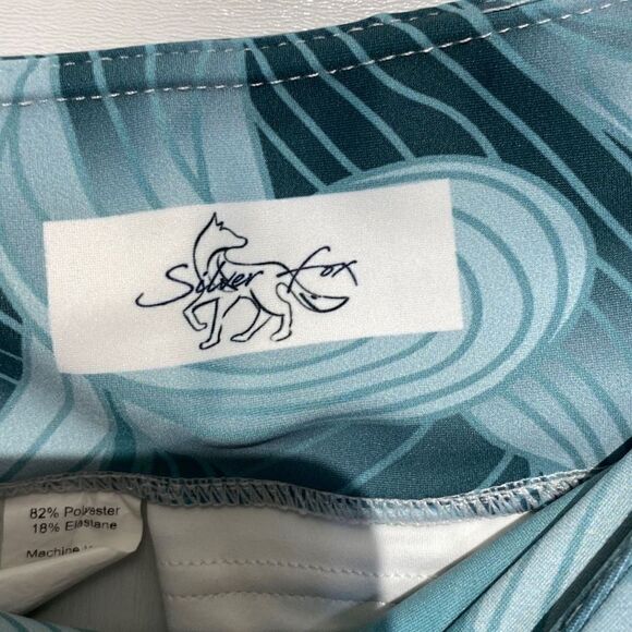 Silver Fox Women's Multicolored Printed Skinny Legging Pants Size Large - Picture 5 of 9